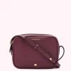 Lulu Guinness BAGS PLUM LEATHER COLE CROSSBODY BAG 1 Lulu Guinness BAGS PLUM LEATHER COLE CROSSBODY BAG