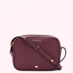 Lulu Guinness BAGS PLUM LEATHER COLE CROSSBODY BAG