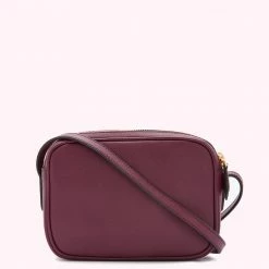 Lulu Guinness BAGS PLUM LEATHER COLE CROSSBODY BAG