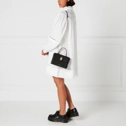 Lulu Guinness BLACK MEDIUM LIP TURNLOCK QUEENIE HANDBAG BAGS 17 Lulu Guinness BLACK MEDIUM LIP TURNLOCK QUEENIE HANDBAG BAGS