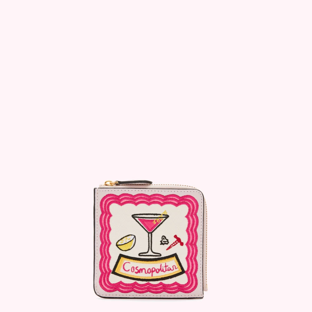 Lulu Guinness BLUSH COSMOPOLITAN SQUARE COIN PURSE Pink, Forever 3 Lulu Guinness BLUSH COSMOPOLITAN SQUARE COIN PURSE Pink, Forever