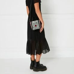 Lulu Guinness BLACK MINI BINGO BIBI TOTE BAGS 11 Lulu Guinness BLACK MINI BINGO BIBI TOTE BAGS