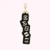 Lulu Guinness BLACK BINGO KEYRING