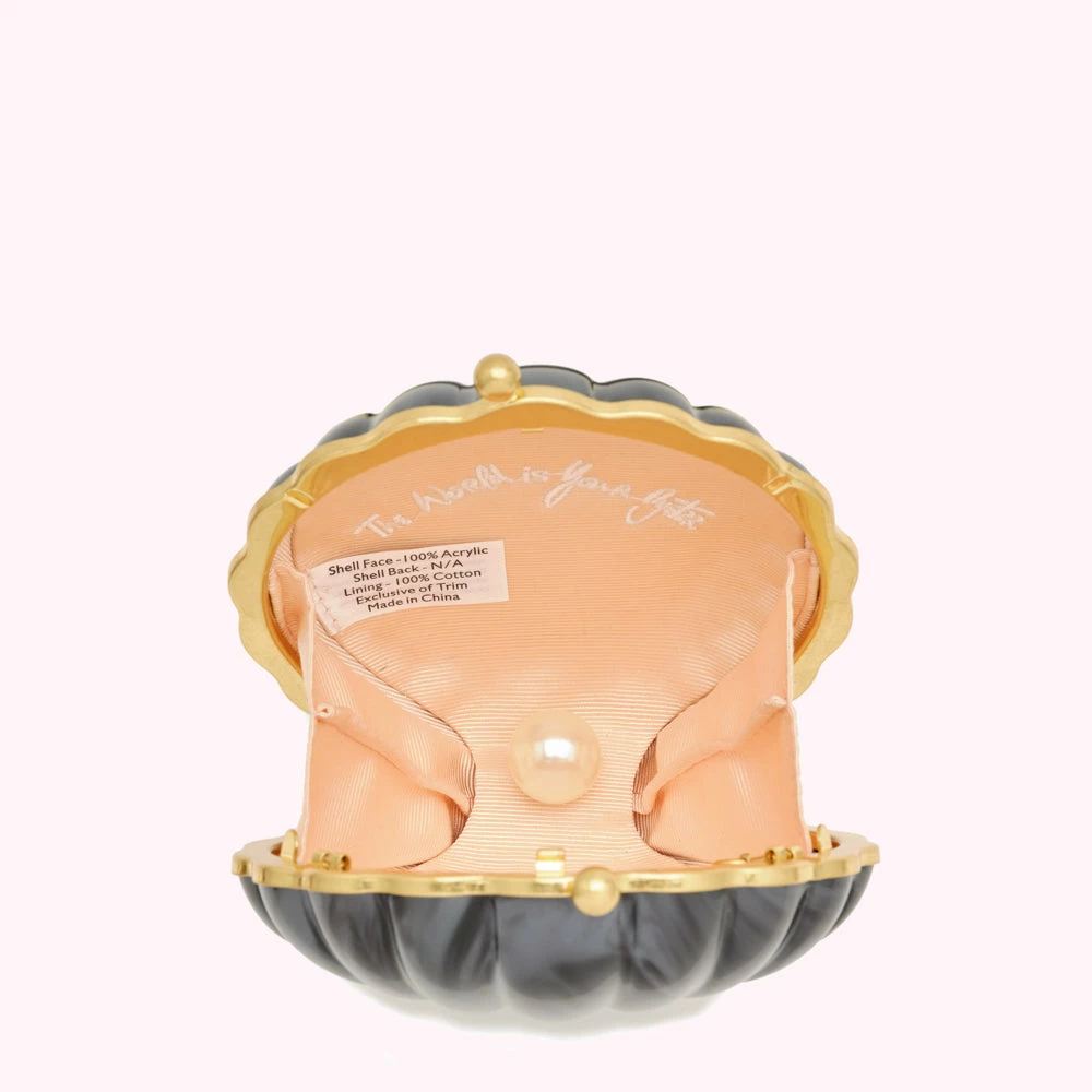 Lulu Guinness BAGS BLACK SHELL CLUTCH BAG 5 Lulu Guinness BAGS BLACK SHELL CLUTCH BAG