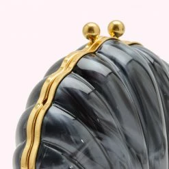 Lulu Guinness BAGS BLACK SHELL CLUTCH BAG 11 Lulu Guinness BAGS BLACK SHELL CLUTCH BAG