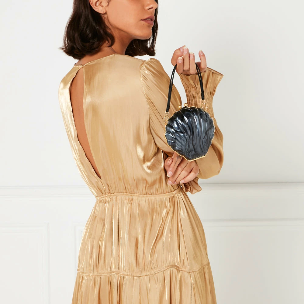 Lulu Guinness BAGS BLACK SHELL CLUTCH BAG 7 Lulu Guinness BAGS BLACK SHELL CLUTCH BAG