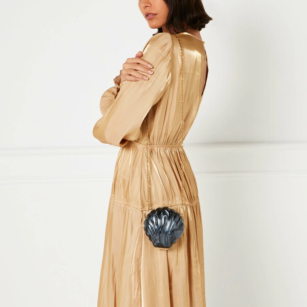 Lulu Guinness BAGS BLACK SHELL CLUTCH BAG 8 Lulu Guinness BAGS BLACK SHELL CLUTCH BAG