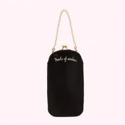 Lulu Guinness BLACK PEARLS OF WISDOM HARLOW PURSE