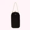 Lulu Guinness BLACK PEARLS OF WISDOM HARLOW PURSE