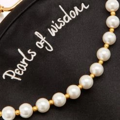 Lulu Guinness BLACK PEARLS OF WISDOM HARLOW PURSE 11 Lulu Guinness BLACK PEARLS OF WISDOM HARLOW PURSE