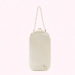 Lulu Guinness IVORY HITCHED HARLOW PURSE