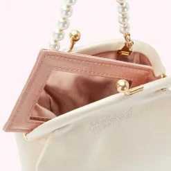 Lulu Guinness IVORY HITCHED HARLOW PURSE