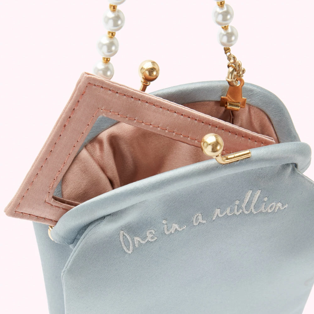 Lulu Guinness BAGS WEDDING BLUE ONE IN A MILLION HARLOW PURSE 5 Lulu Guinness BAGS WEDDING BLUE ONE IN A MILLION HARLOW PURSE