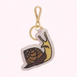 Lulu Guinness Pink, Forever BLUSH SYRIL THE SNAIL KEYRING