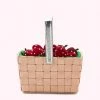 Lulu Guinness BAGS TAN SOMERSET STRAWBERRY PUNNET BASKET BAG