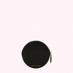 Lulu Guinness BLACK BINGO ROUND COIN PURSE