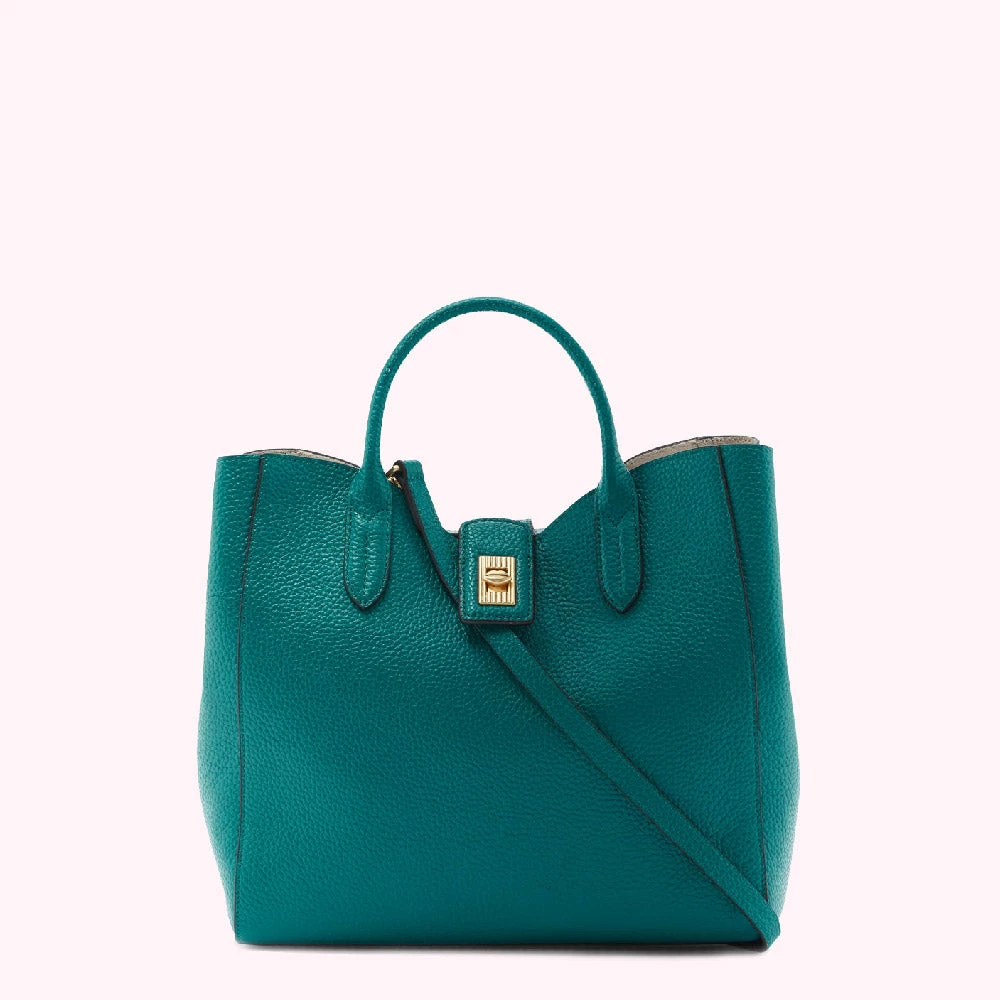 Lulu Guinness BAGS EMERALD LIP TURNLOCK MORTIMER HANDBAG 6 Lulu Guinness BAGS EMERALD LIP TURNLOCK MORTIMER HANDBAG