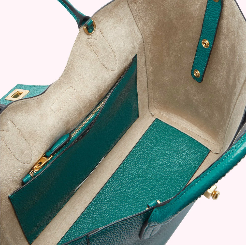 Lulu Guinness BAGS EMERALD LIP TURNLOCK MORTIMER HANDBAG 5 Lulu Guinness BAGS EMERALD LIP TURNLOCK MORTIMER HANDBAG