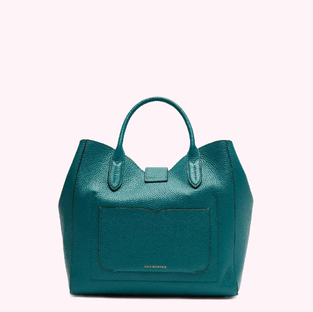 Lulu Guinness BAGS EMERALD LIP TURNLOCK MORTIMER HANDBAG 7 Lulu Guinness BAGS EMERALD LIP TURNLOCK MORTIMER HANDBAG