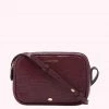 Lulu Guinness PLUM LIZARD LEATHER COLE CROSSBODY BAG BAGS