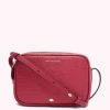 Lulu Guinness RASPBERRY LEATHER COLE CROSSBODY BAG