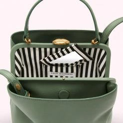 Lulu Guinness SAGE MEDIUM LEATHER RUBY BAGS 13 Lulu Guinness SAGE MEDIUM LEATHER RUBY BAGS