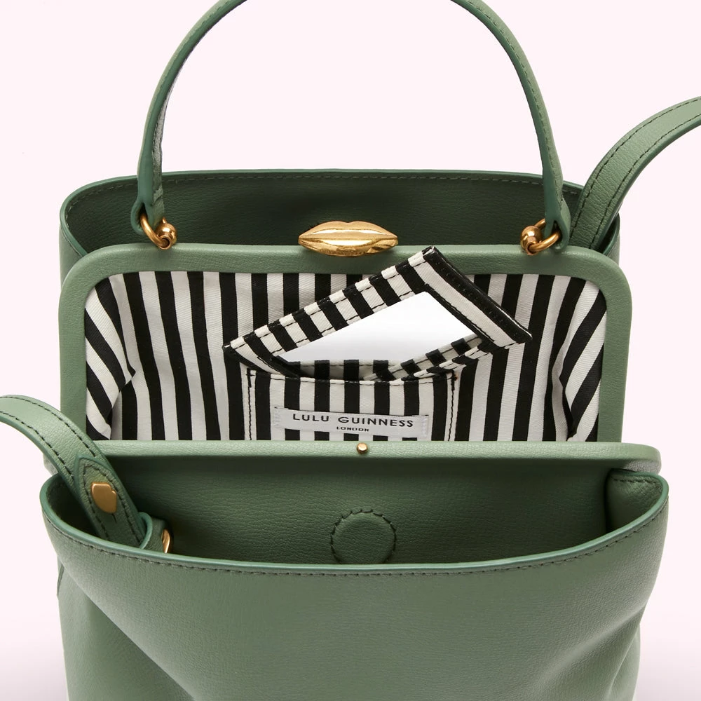 Lulu Guinness SAGE MEDIUM LEATHER RUBY BAGS 6 Lulu Guinness SAGE MEDIUM LEATHER RUBY BAGS