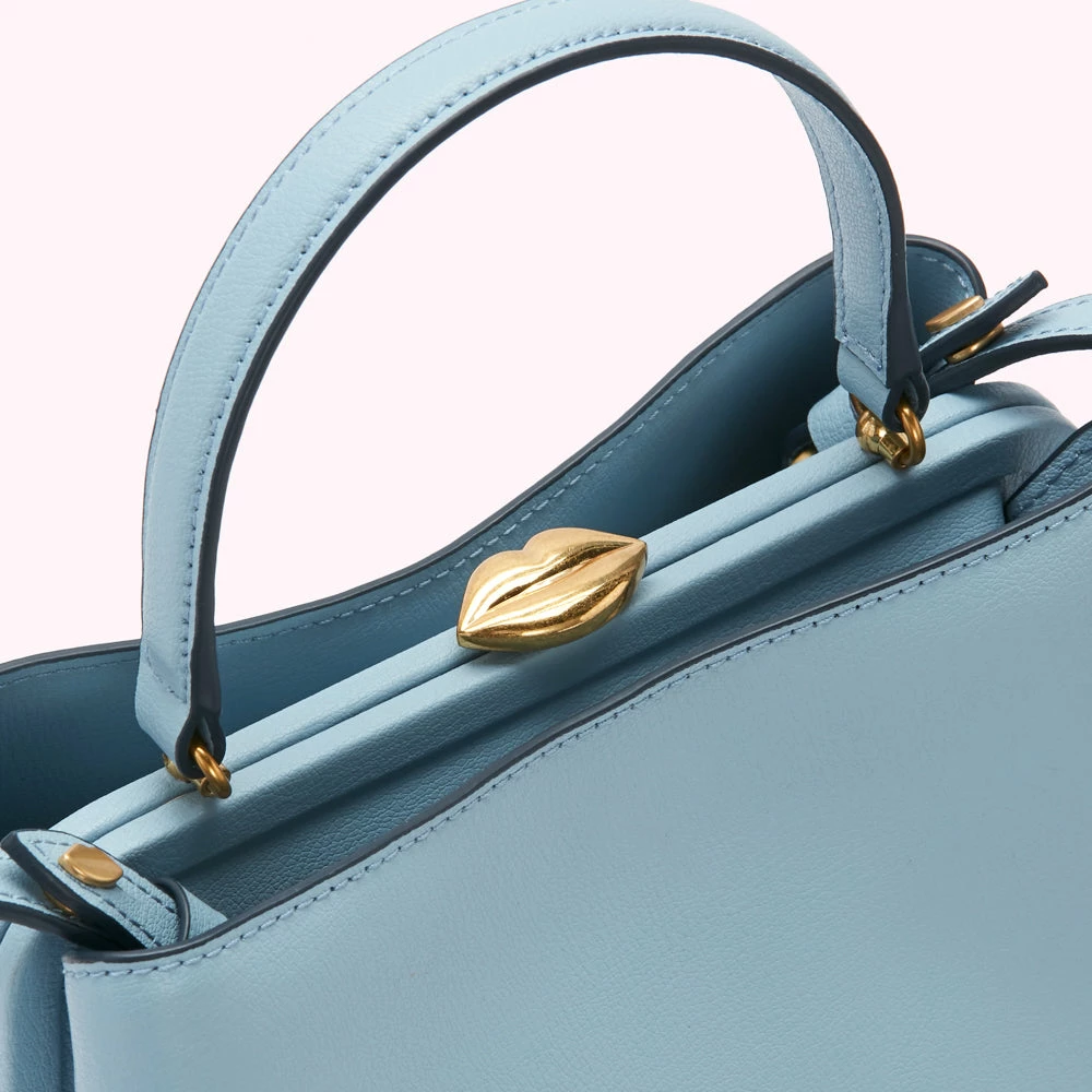 Lulu Guinness BAGS WEDGEWOOD MEDIUM LEATHER RUBY 7 Lulu Guinness BAGS WEDGEWOOD MEDIUM LEATHER RUBY