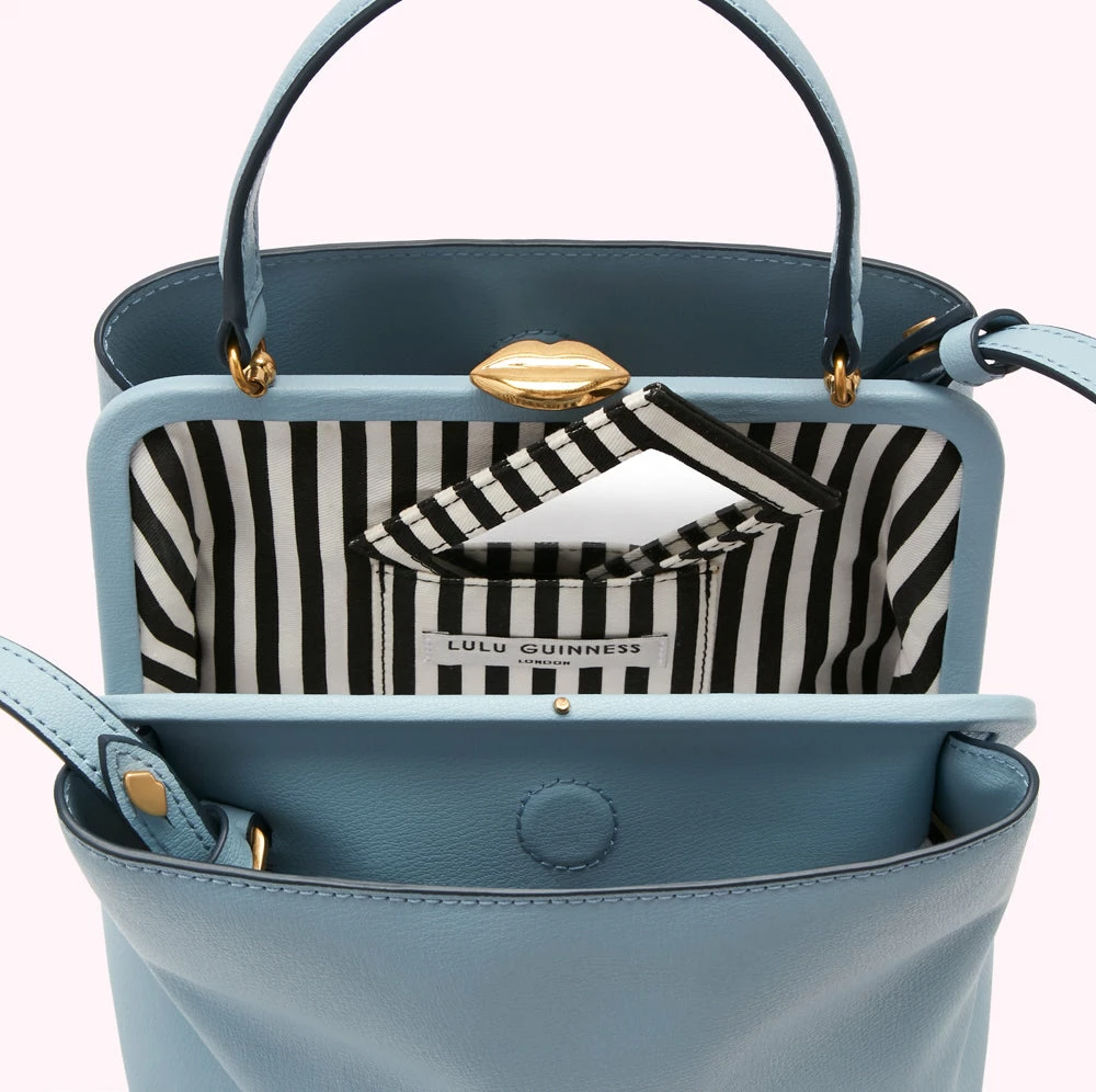 Lulu Guinness BAGS WEDGEWOOD MEDIUM LEATHER RUBY 6 Lulu Guinness BAGS WEDGEWOOD MEDIUM LEATHER RUBY