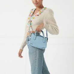 Lulu Guinness WEDGEWOOD LEATHER SMALL DYLAN HANDBAG BAGS