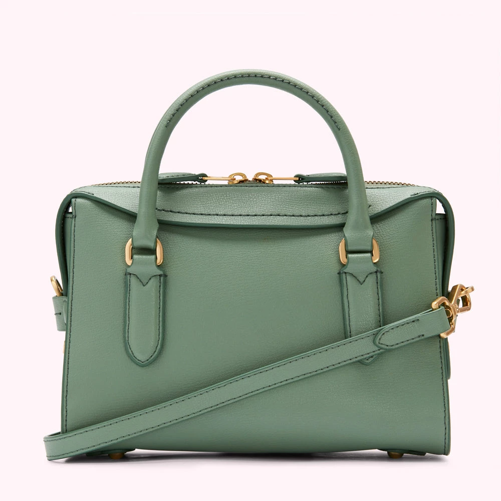 Lulu Guinness SAGE LEATHER SMALL DYLAN HANDBAG BAGS 4 Lulu Guinness SAGE LEATHER SMALL DYLAN HANDBAG BAGS