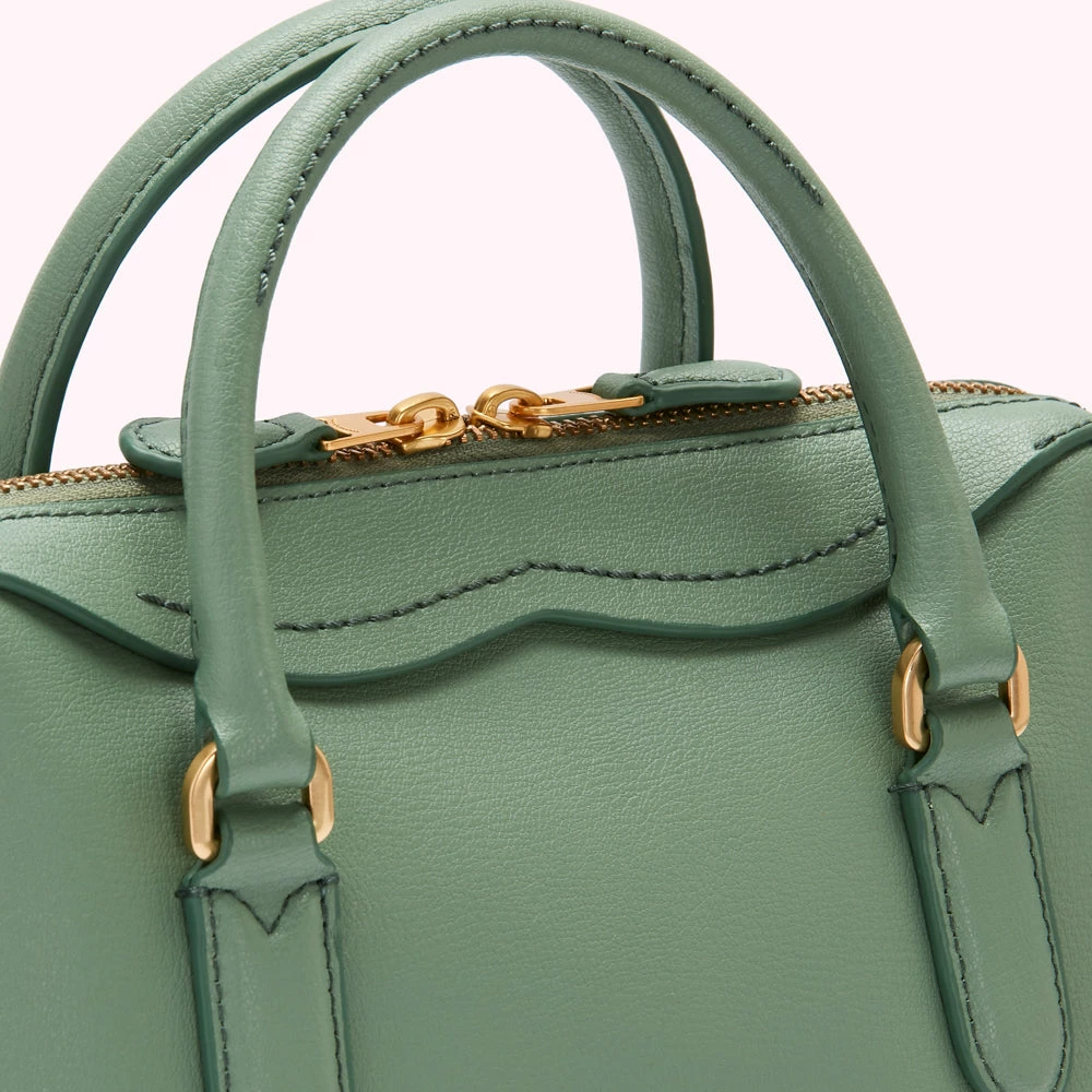 Lulu Guinness SAGE LEATHER SMALL DYLAN HANDBAG BAGS 6 Lulu Guinness SAGE LEATHER SMALL DYLAN HANDBAG BAGS