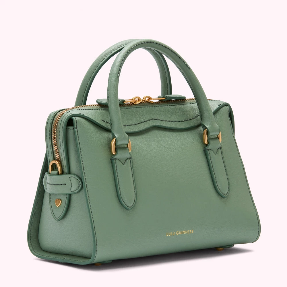 Lulu Guinness SAGE LEATHER SMALL DYLAN HANDBAG BAGS 5 Lulu Guinness SAGE LEATHER SMALL DYLAN HANDBAG BAGS