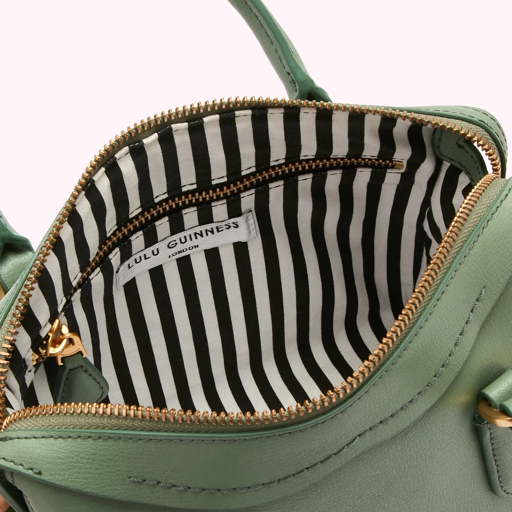 Lulu Guinness SAGE LEATHER SMALL DYLAN HANDBAG BAGS 7 Lulu Guinness SAGE LEATHER SMALL DYLAN HANDBAG BAGS