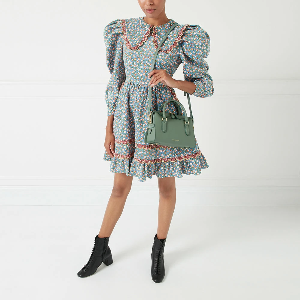 Lulu Guinness SAGE LEATHER SMALL DYLAN HANDBAG BAGS 10 Lulu Guinness SAGE LEATHER SMALL DYLAN HANDBAG BAGS