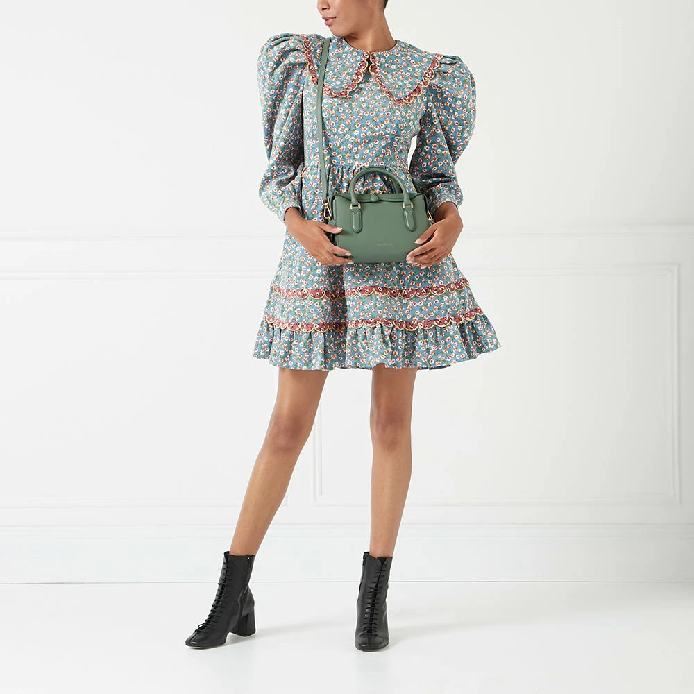 Lulu Guinness SAGE LEATHER SMALL DYLAN HANDBAG BAGS 9 Lulu Guinness SAGE LEATHER SMALL DYLAN HANDBAG BAGS