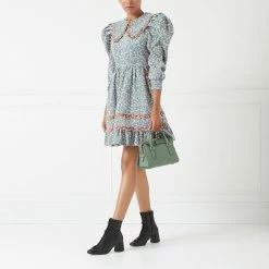 Lulu Guinness SAGE LEATHER SMALL DYLAN HANDBAG BAGS 15 Lulu Guinness SAGE LEATHER SMALL DYLAN HANDBAG BAGS