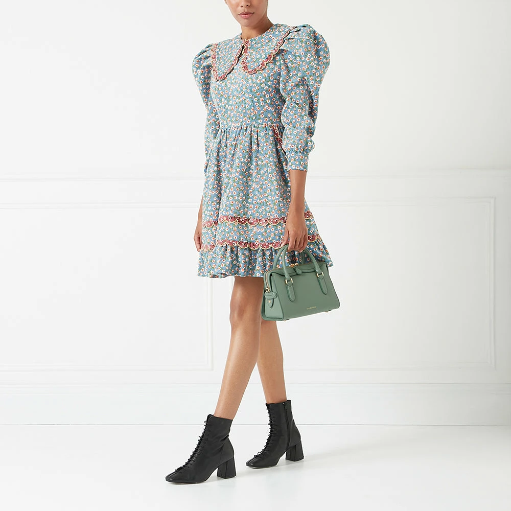 Lulu Guinness SAGE LEATHER SMALL DYLAN HANDBAG BAGS 8 Lulu Guinness SAGE LEATHER SMALL DYLAN HANDBAG BAGS