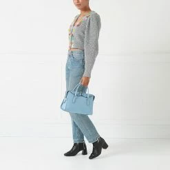 Lulu Guinness BAGS WEDGEWOOD LEATHER MEDIUM DYLAN HANDBAG