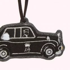 Lulu Guinness CHARCOAL QUEENS JUBILEE CAR CHARM 8 Lulu Guinness CHARCOAL QUEENS JUBILEE CAR CHARM