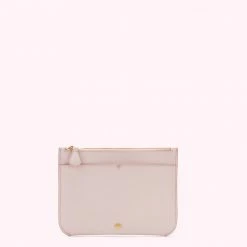 Lulu Guinness Pink, Forever BLUSH LEATHER AVA POCHETTE