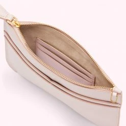 Lulu Guinness Pink, Forever BLUSH LEATHER AVA POCHETTE