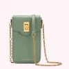 Lulu Guinness SAGE LEATHER RITA CROSSBODY MINI BAG BAGS