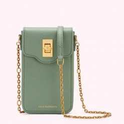 Lulu Guinness SAGE LEATHER RITA CROSSBODY MINI BAG BAGS