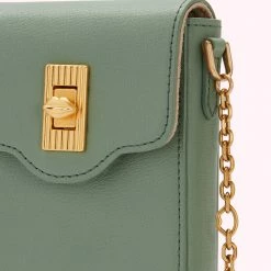 Lulu Guinness SAGE LEATHER RITA CROSSBODY MINI BAG BAGS