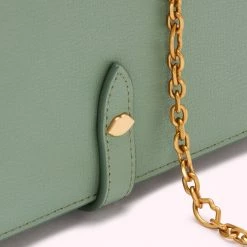 Lulu Guinness BAGS SAGE JUNIPER CHAIN WALLET 12 Lulu Guinness BAGS SAGE JUNIPER CHAIN WALLET