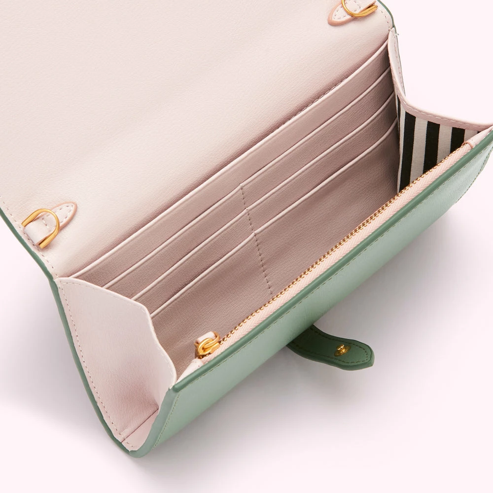 Lulu Guinness BAGS SAGE JUNIPER CHAIN WALLET 5 Lulu Guinness BAGS SAGE JUNIPER CHAIN WALLET