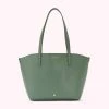 Lulu Guinness BAGS SAGE LEATHER SMALL IVY TOTE BAG 2 Lulu Guinness BAGS SAGE LEATHER SMALL IVY TOTE BAG
