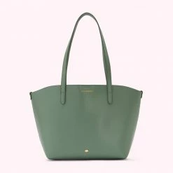 Lulu Guinness BAGS SAGE LEATHER SMALL IVY TOTE BAG