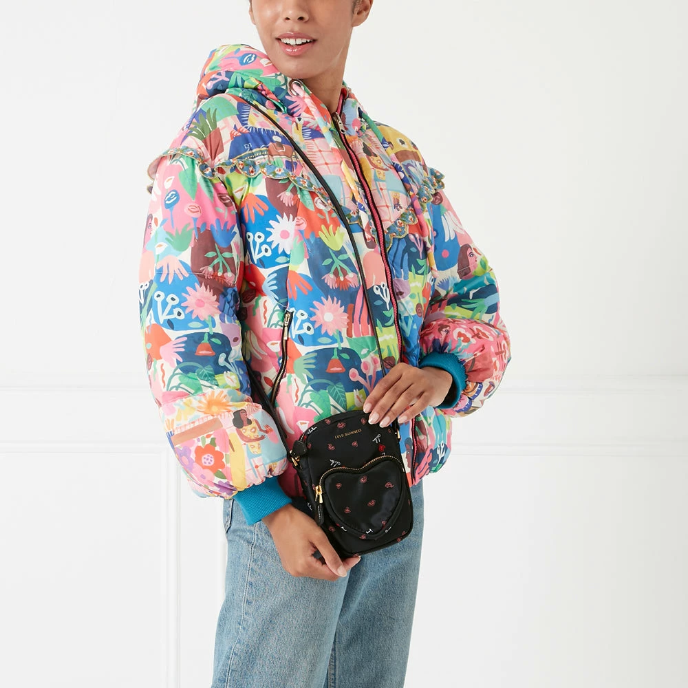 Lulu Guinness BLACK I LOVE LULU DAVIS CROSSBODY BAG BAGS 8 Lulu Guinness BLACK I LOVE LULU DAVIS CROSSBODY BAG BAGS